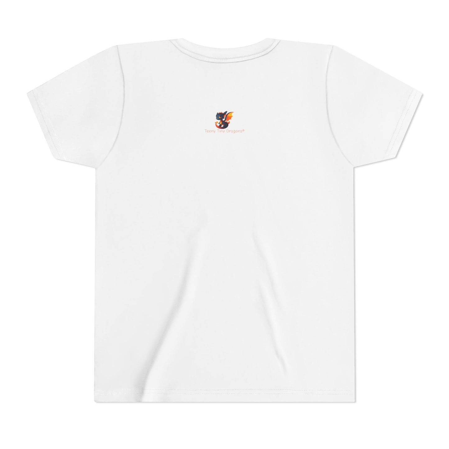 White Robot Dragon Kids Tee - Fun Adventure Design - Teeny Tiny Dragons