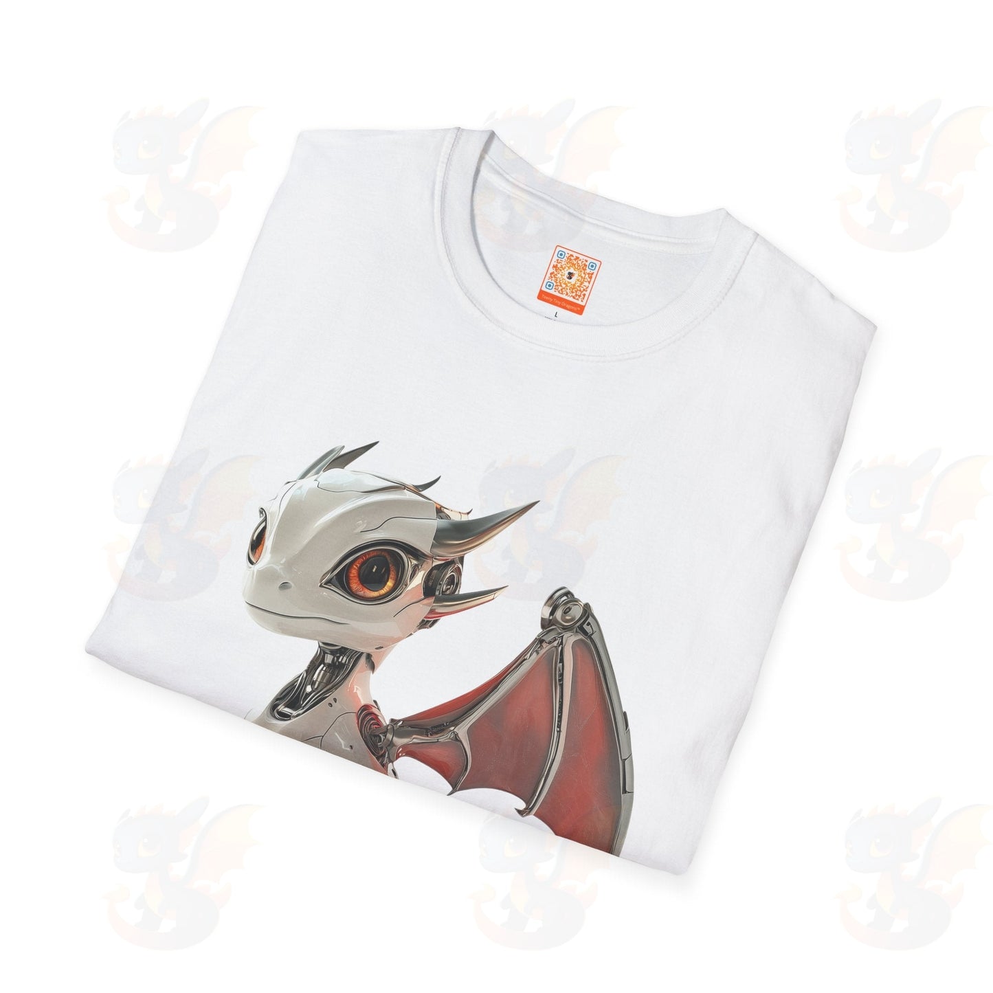 Adult Robot Dragon Design Unisex Softstyle T-Shirt