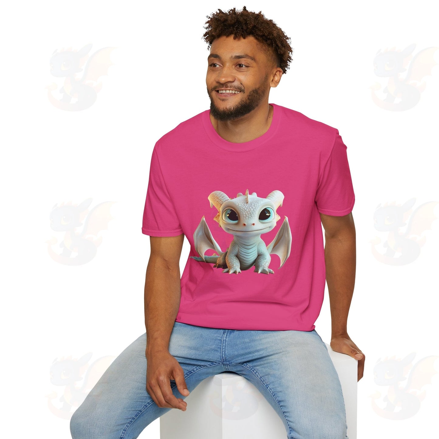 Cute Little Dragon - Unisex Softstyle T-Shirt