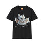 Baby Dragon Hatching from Egg Adult Unisex Softstyle T-Shirt - Teeny Tiny Dragons