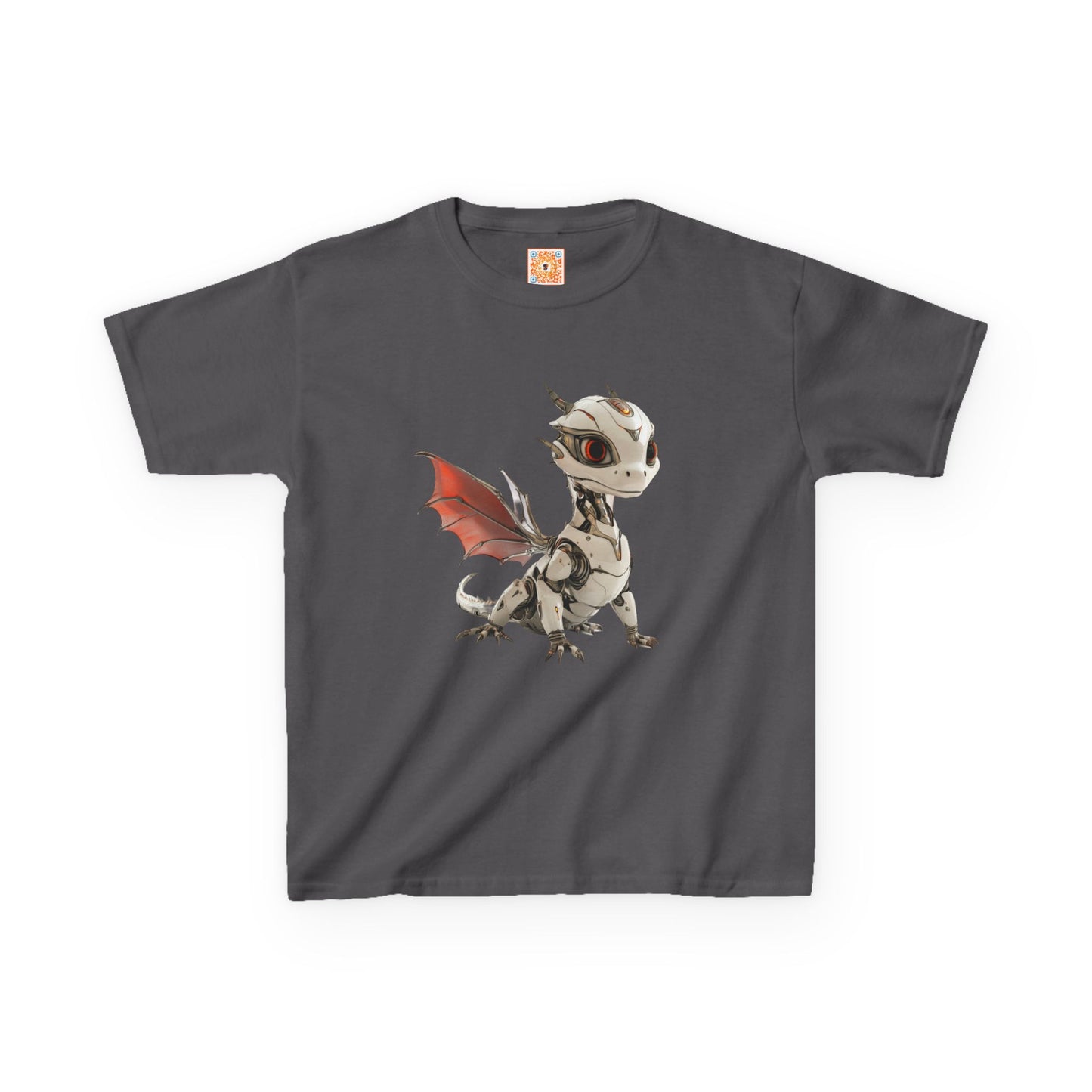 Cool Standing Robot Dragon Kids 100% Cotton T-Shirt - Teeny Tiny Dragons