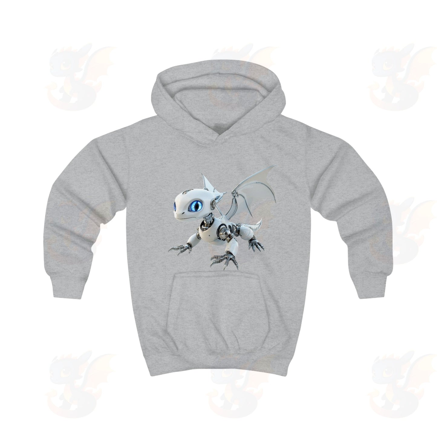 Robot Dragon Design Kids Hoodie