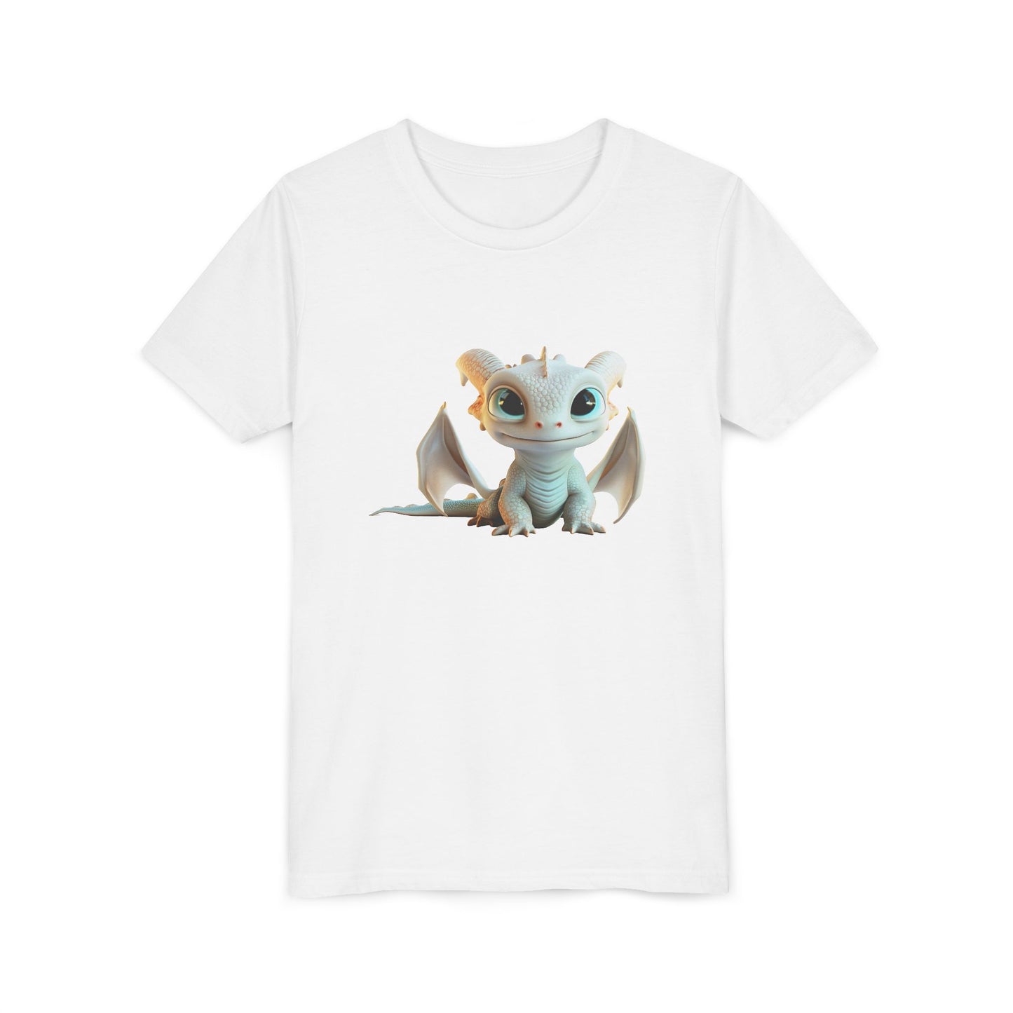 Big Eyed Baby Dragon - Youth Short Sleeve T-Shirt - Teeny Tiny Dragons