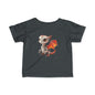 Cute Little Red Robot Dragon Infant Fine Jersey T-Shirt - Teeny Tiny Dragons