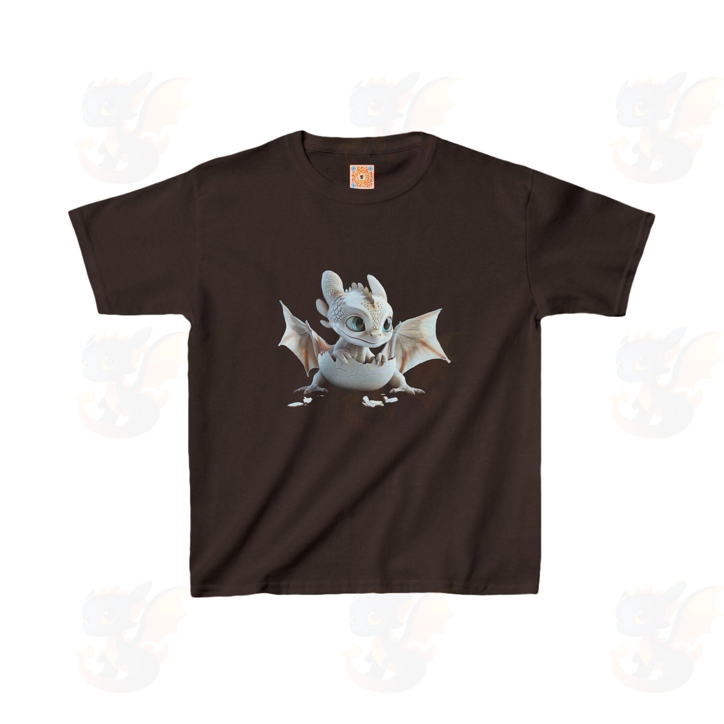 Cute Little Dragon - Kids Heavy Cotton™ T-Shirt