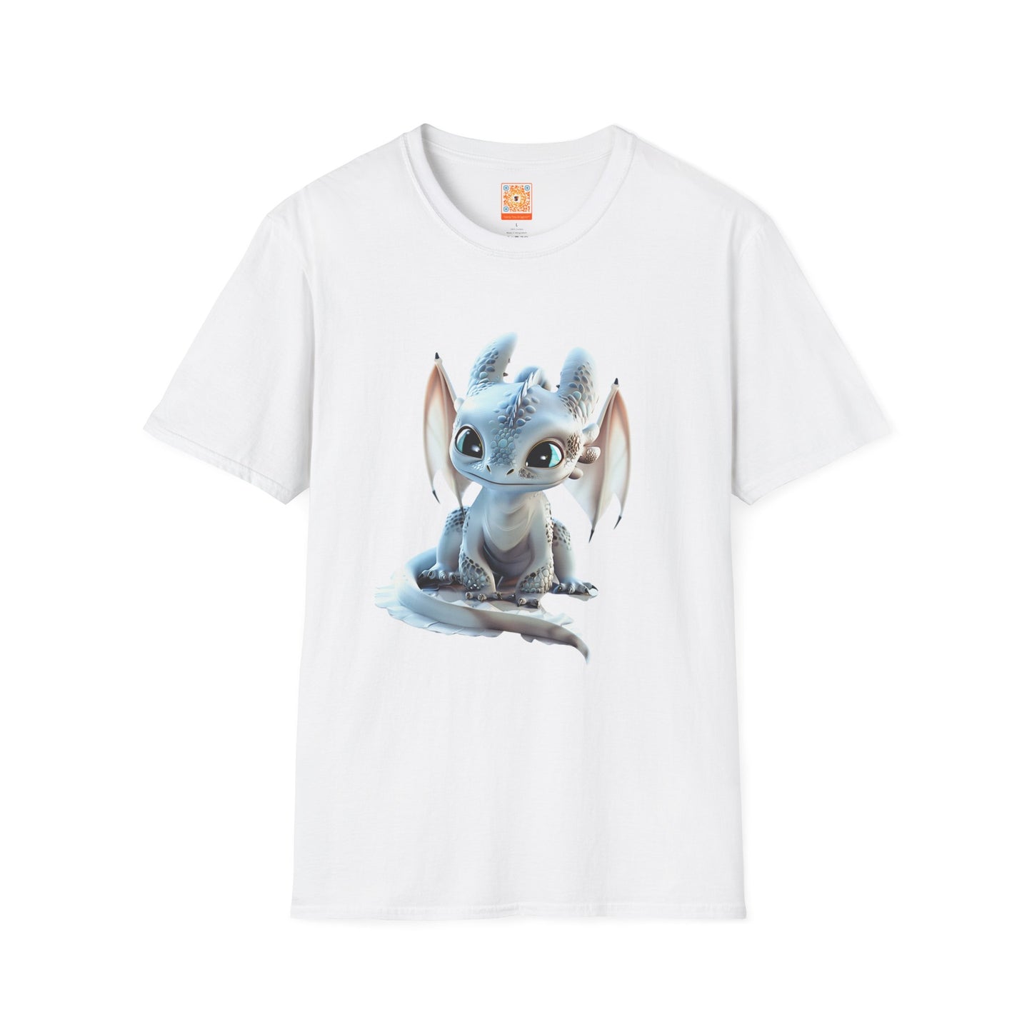 Gorgeous Little Blue Dragon Adult Unisex Softstyle T-Shirt - Teeny Tiny Dragons