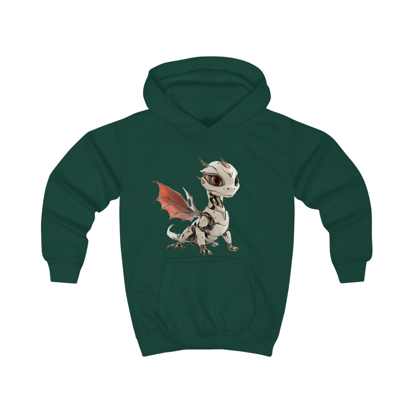 Ruby Robot Dragon Kids Hoodie | Teeny Tiny Dragons
