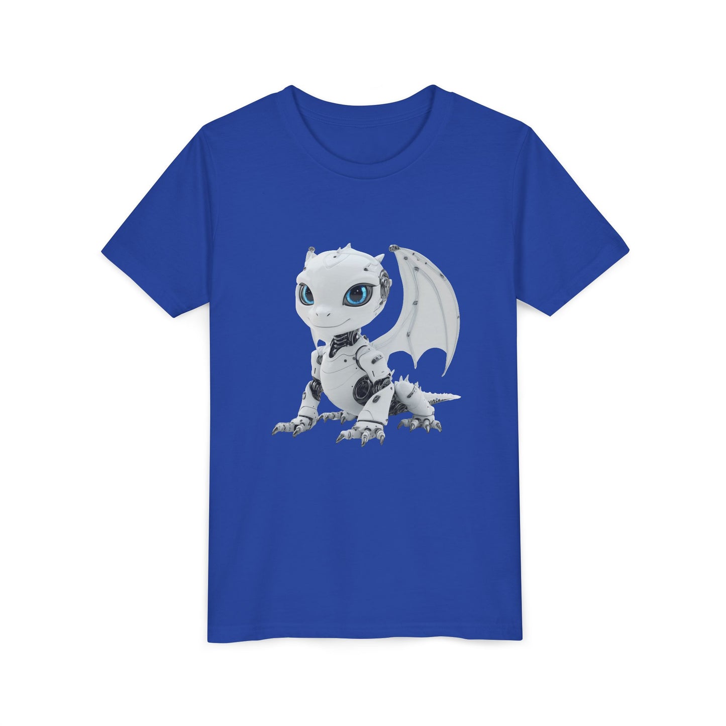 Beautiful Looking Robot Dragon - Youth Short Sleeve T-Shirt - Teeny Tiny Dragons