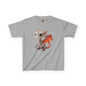 Red Robot Dragon Kids Heavy Cotton T-Shirt - Teeny Tiny Dragons