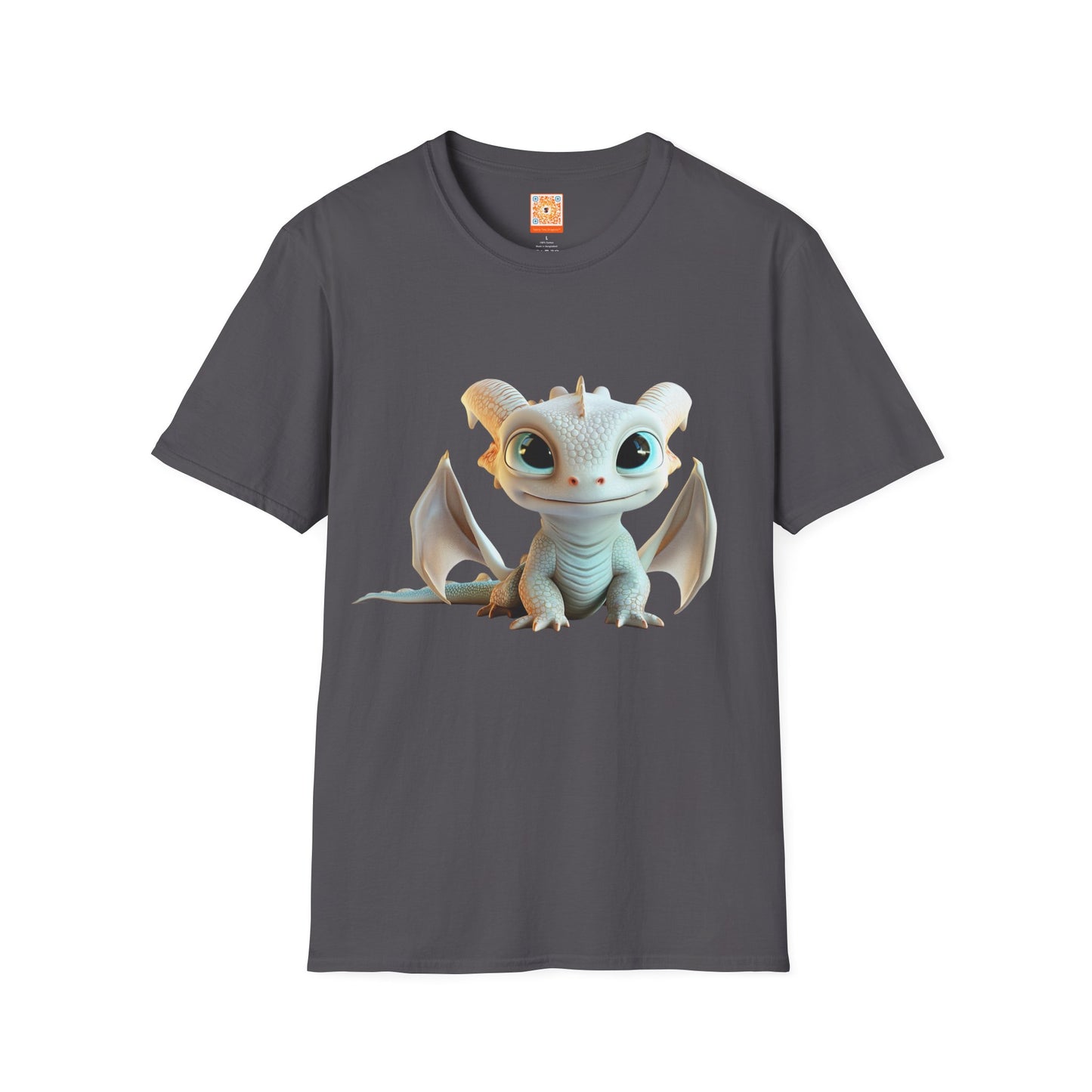 Cute Little Dragon Adult Unisex Softstyle T-Shirt - Teeny Tiny Dragons