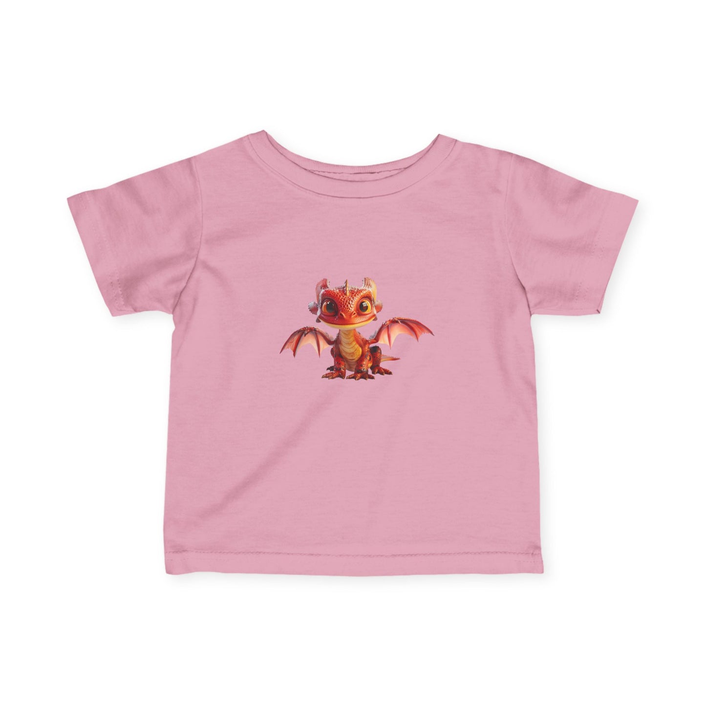 Adorable Red Dragon Infant Fine Jersey T-Shirt - Teeny Tiny Dragons
