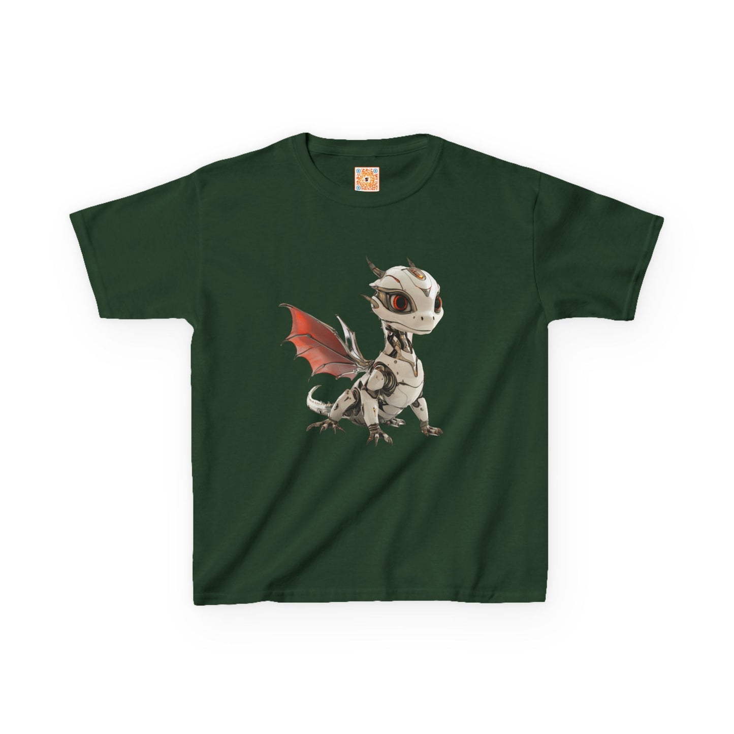 Cool Standing Robot Dragon Kids 100% Cotton T-Shirt - Teeny Tiny Dragons