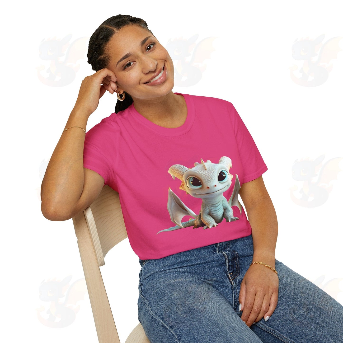 Cute Little Dragon - Unisex Softstyle T-Shirt