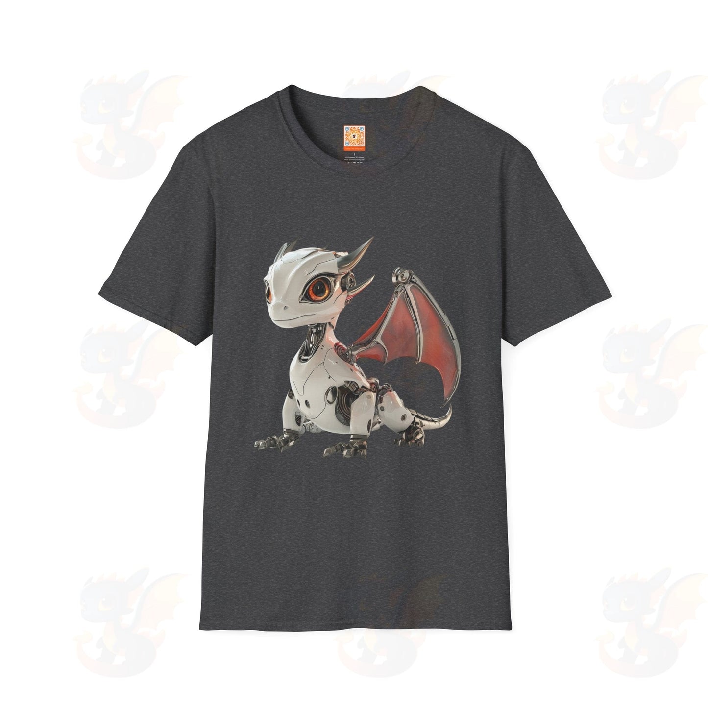 Adult Robot Dragon Design Unisex Softstyle T-Shirt