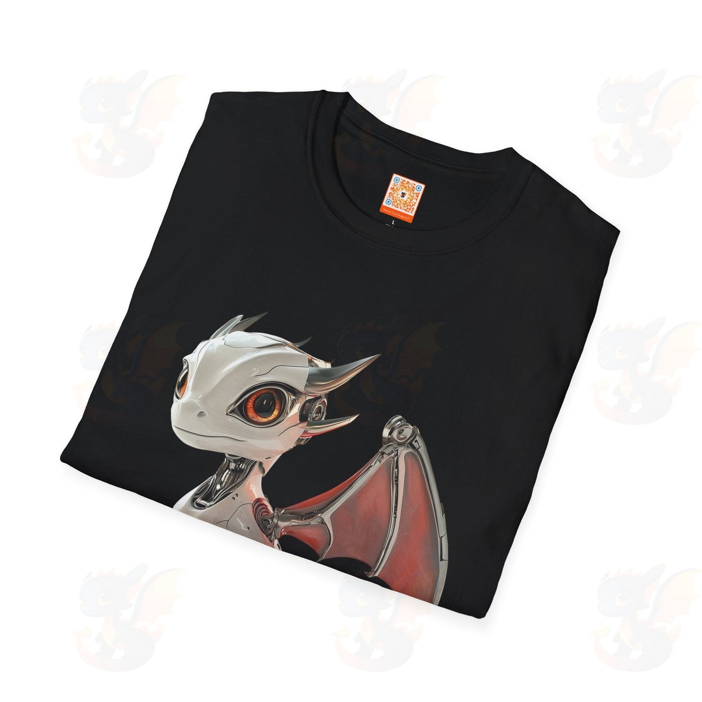 Adult Robot Dragon Design Unisex Softstyle T-Shirt