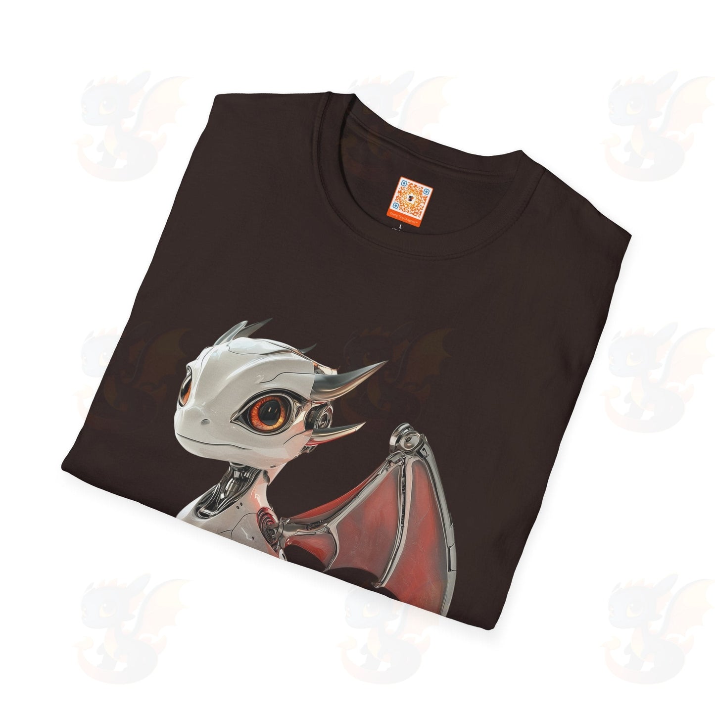 Adult Robot Dragon Design Unisex Softstyle T-Shirt