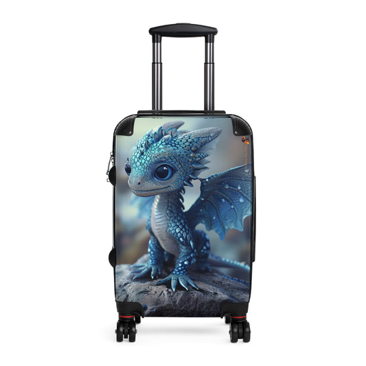 Beautiful Blue Dragon Kids Suitcase | Teeny Tiny Dragons