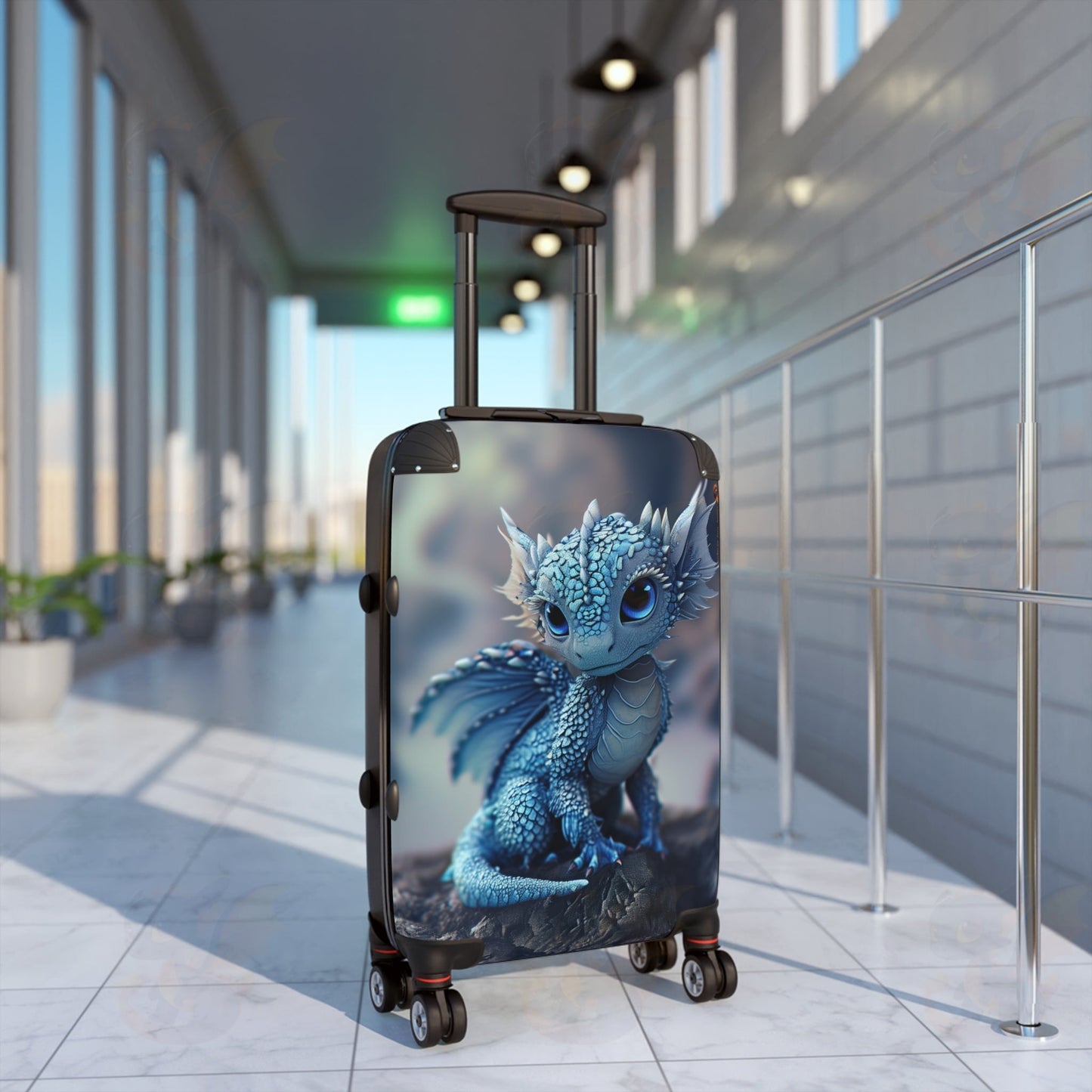 Suitcase With a  Magical Dragon Companion for Your Travels