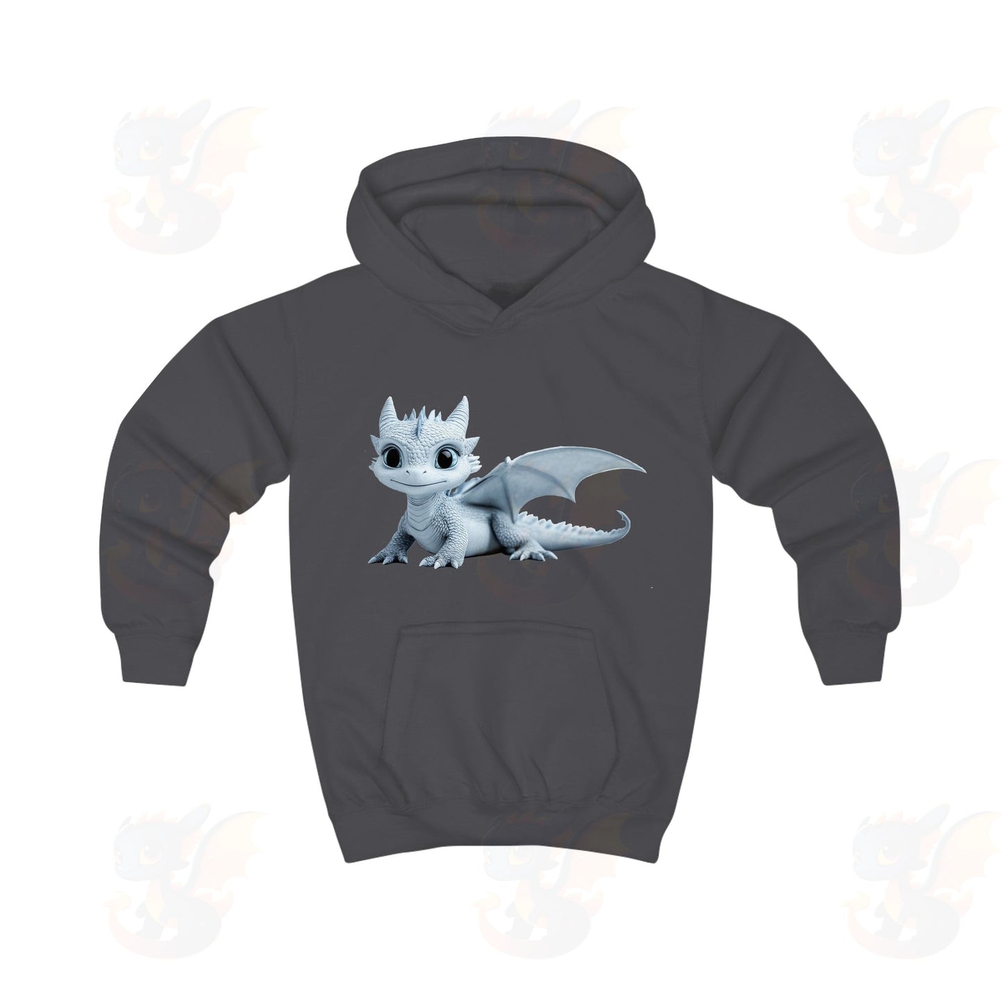 Beautiful Little Blue Baby Dragon - Kids Hoodie
