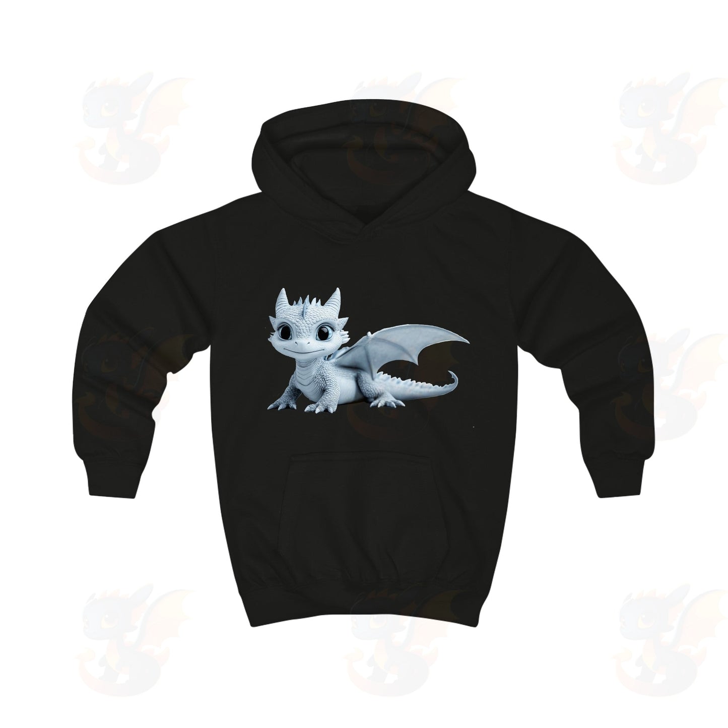 Beautiful Little Blue Baby Dragon - Kids Hoodie