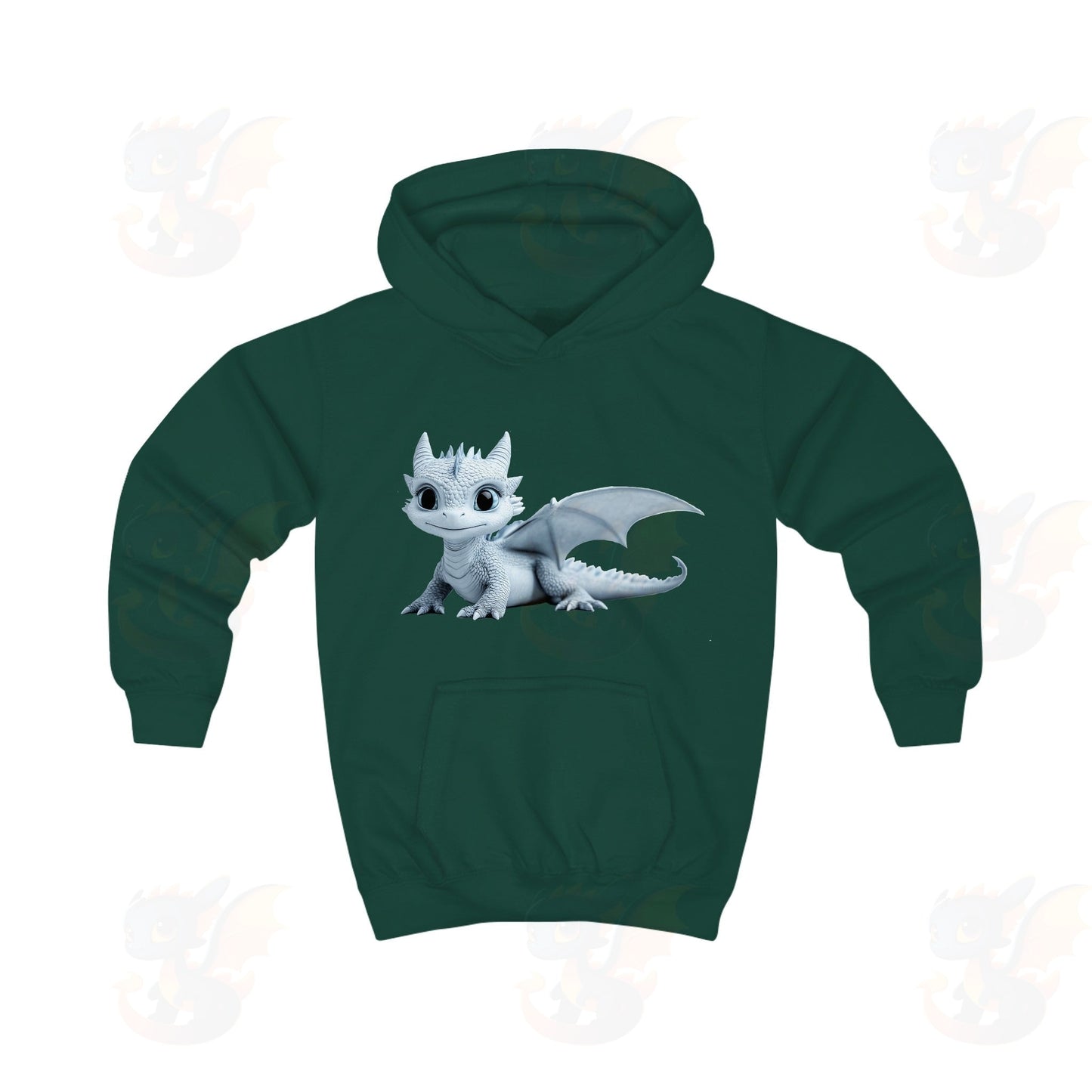 Beautiful Little Blue Baby Dragon - Kids Hoodie