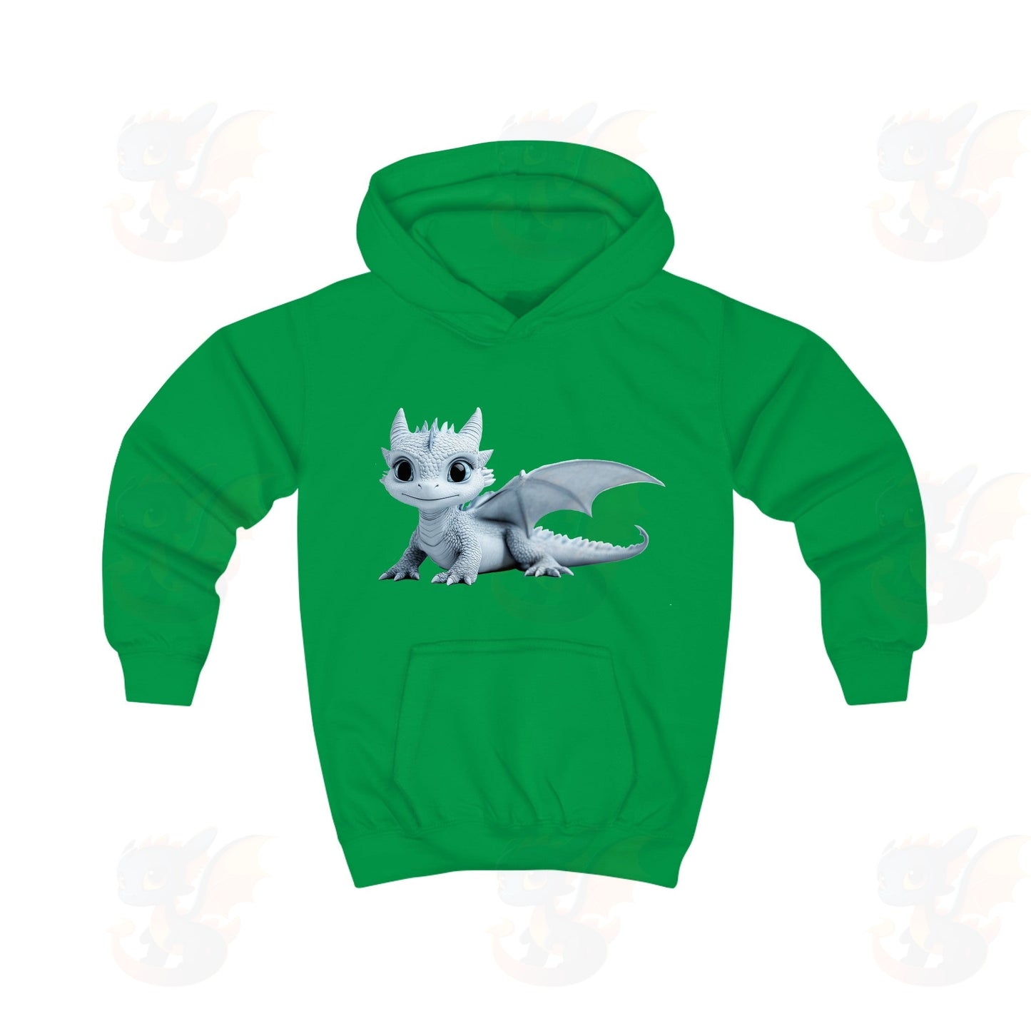 Beautiful Little Blue Baby Dragon - Kids Hoodie