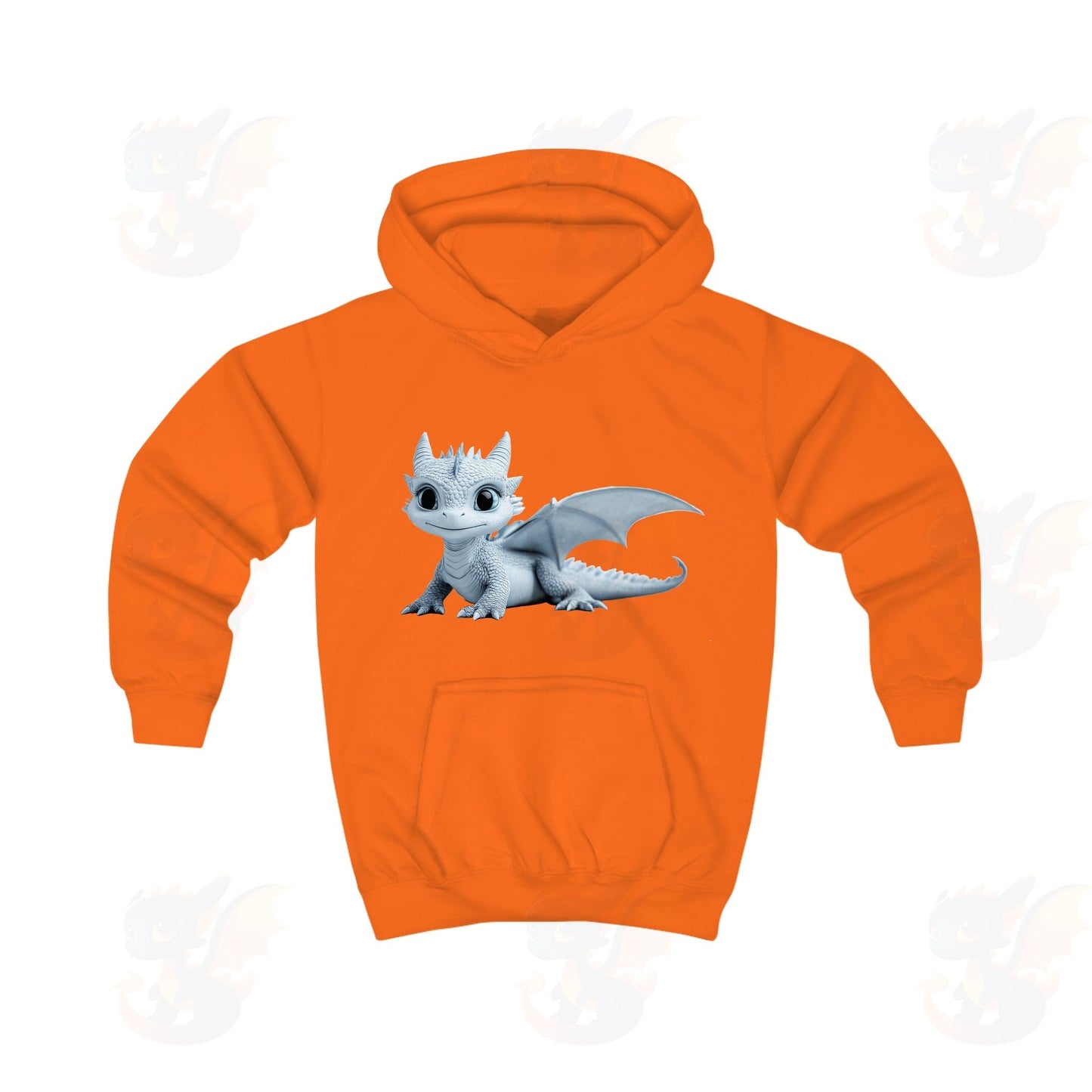 Beautiful Little Blue Baby Dragon - Kids Hoodie