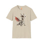 Chrome Robot Dragon Adult Unisex Softstyle T-Shirt - Teeny Tiny Dragons