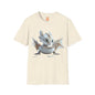 Baby Dragon Hatching from Egg Adult Unisex Softstyle T-Shirt - Teeny Tiny Dragons