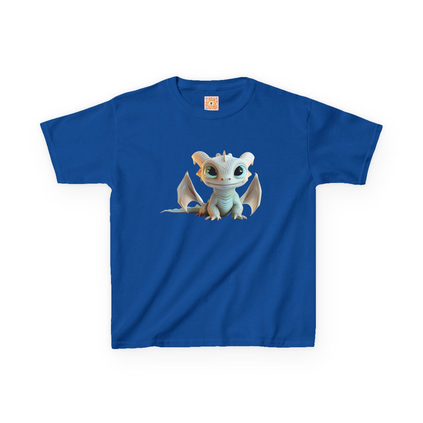 Very Cute Pale Dragon Kids Heavy Cotton T-Shirt - Teeny Tiny Dragons