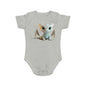 Short Sleeve Baby Bodysuit with Cute Baby Dragon | Teeny Tiny Dragons