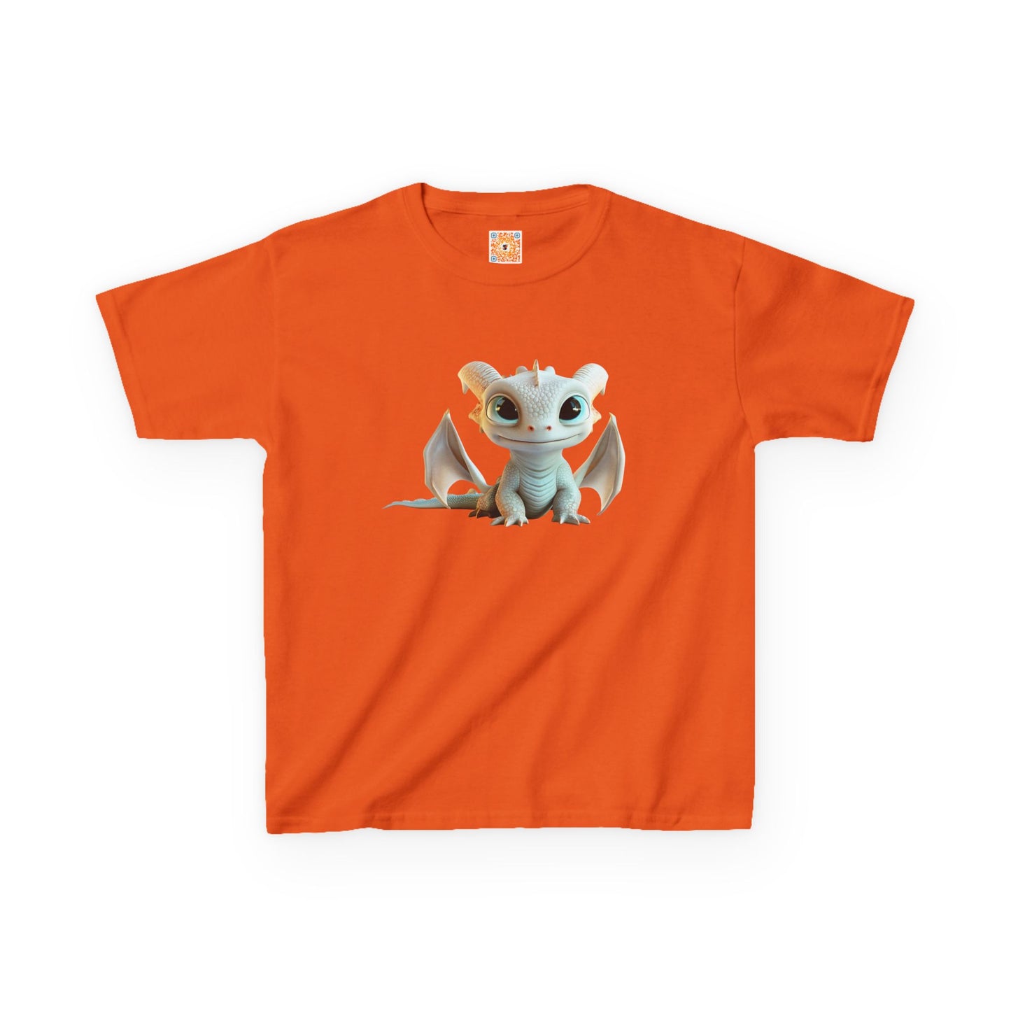 Very Cute Pale Dragon Kids Heavy Cotton T-Shirt - Teeny Tiny Dragons