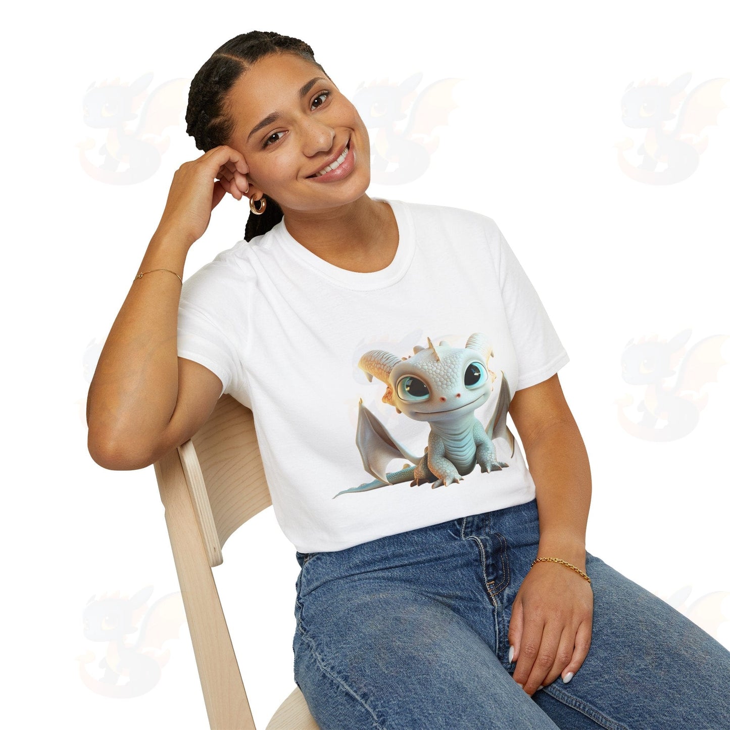 Cute Little Dragon - Unisex Softstyle T-Shirt