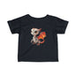 Cute Little Red Robot Dragon Infant Fine Jersey T-Shirt - Teeny Tiny Dragons