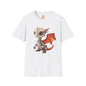 Big Eyed Baby Robot Dragon Adult Unisex Softstyle T-Shirt - Teeny Tiny Dragons