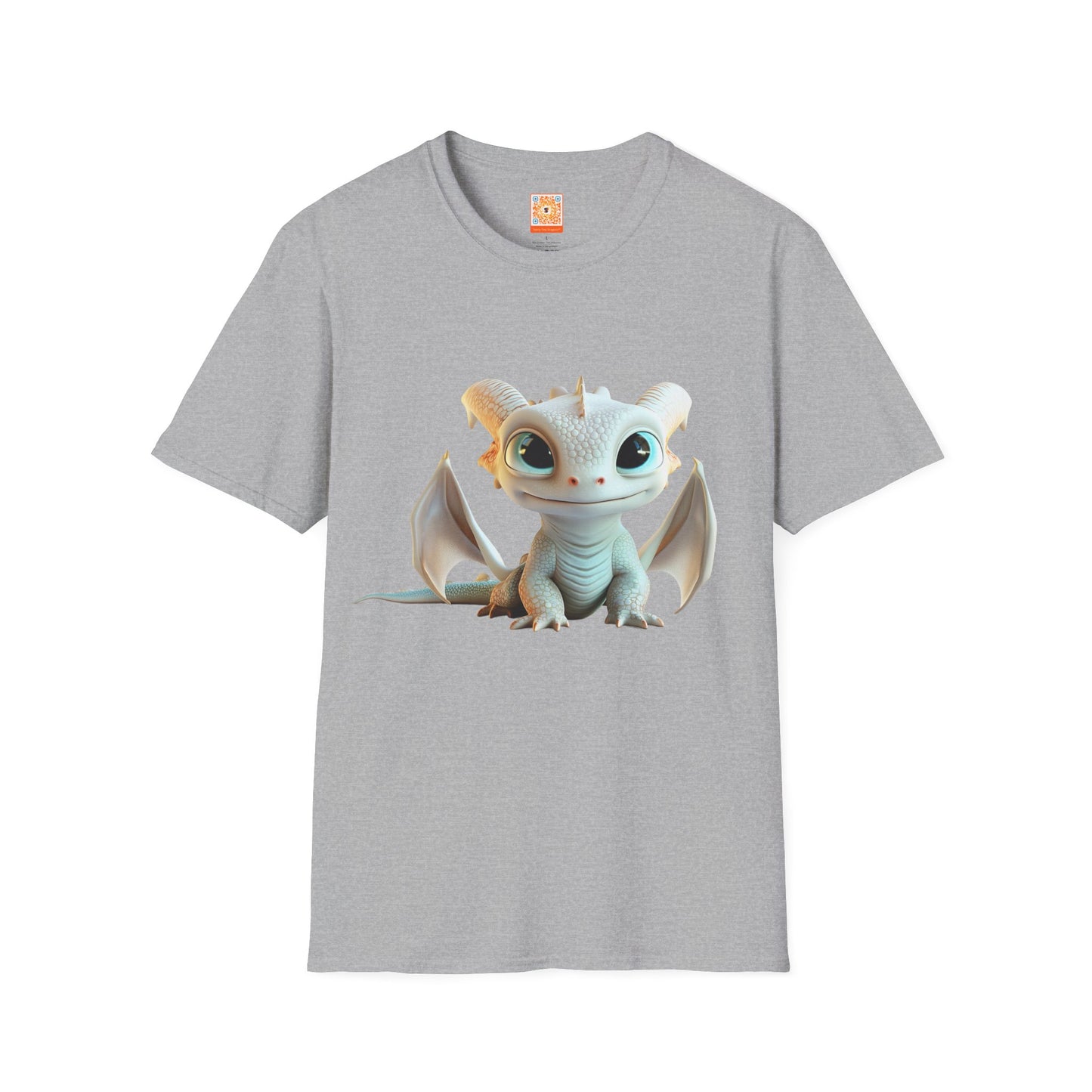 Cute Little Dragon Adult Unisex Softstyle T-Shirt - Teeny Tiny Dragons