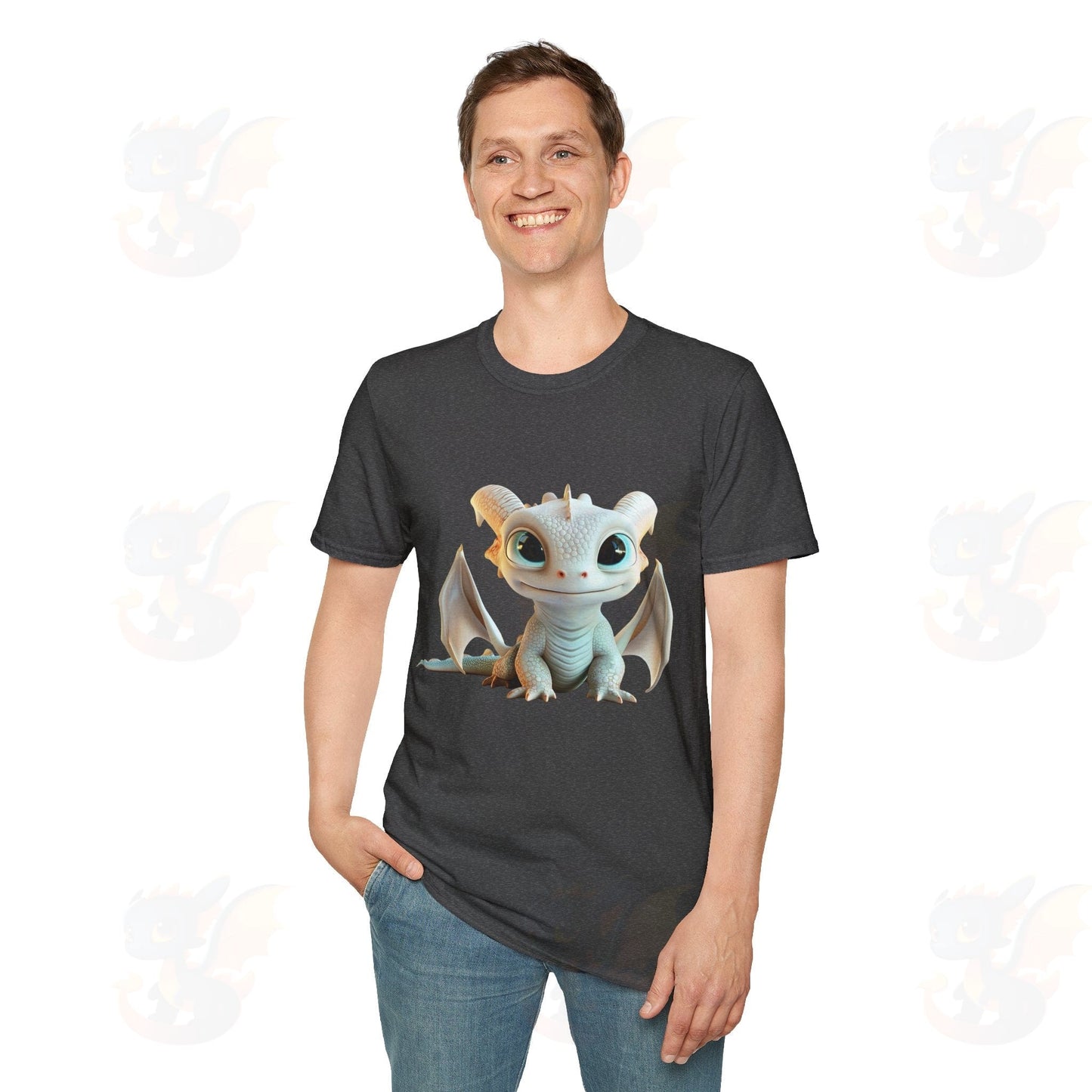Cute Little Dragon - Unisex Softstyle T-Shirt
