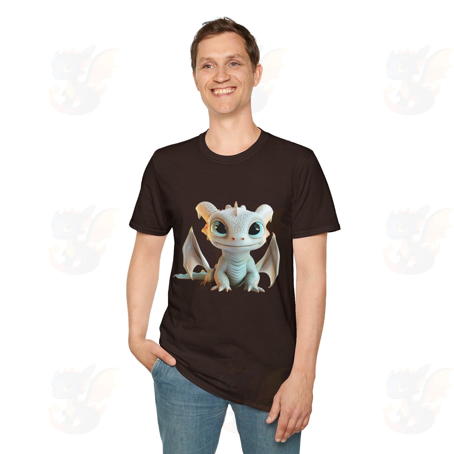 Cute Little Dragon - Unisex Softstyle T-Shirt