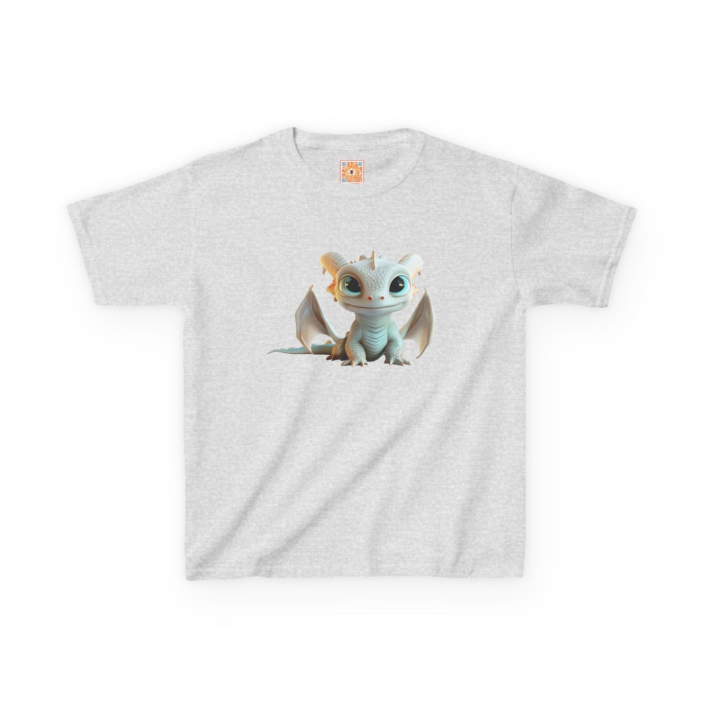 Very Cute Pale Dragon Kids Heavy Cotton T-Shirt - Teeny Tiny Dragons