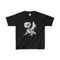 Blue Eyed Robot Dragon Heavy Cotton T-Shirt - Teeny Tiny Dragons