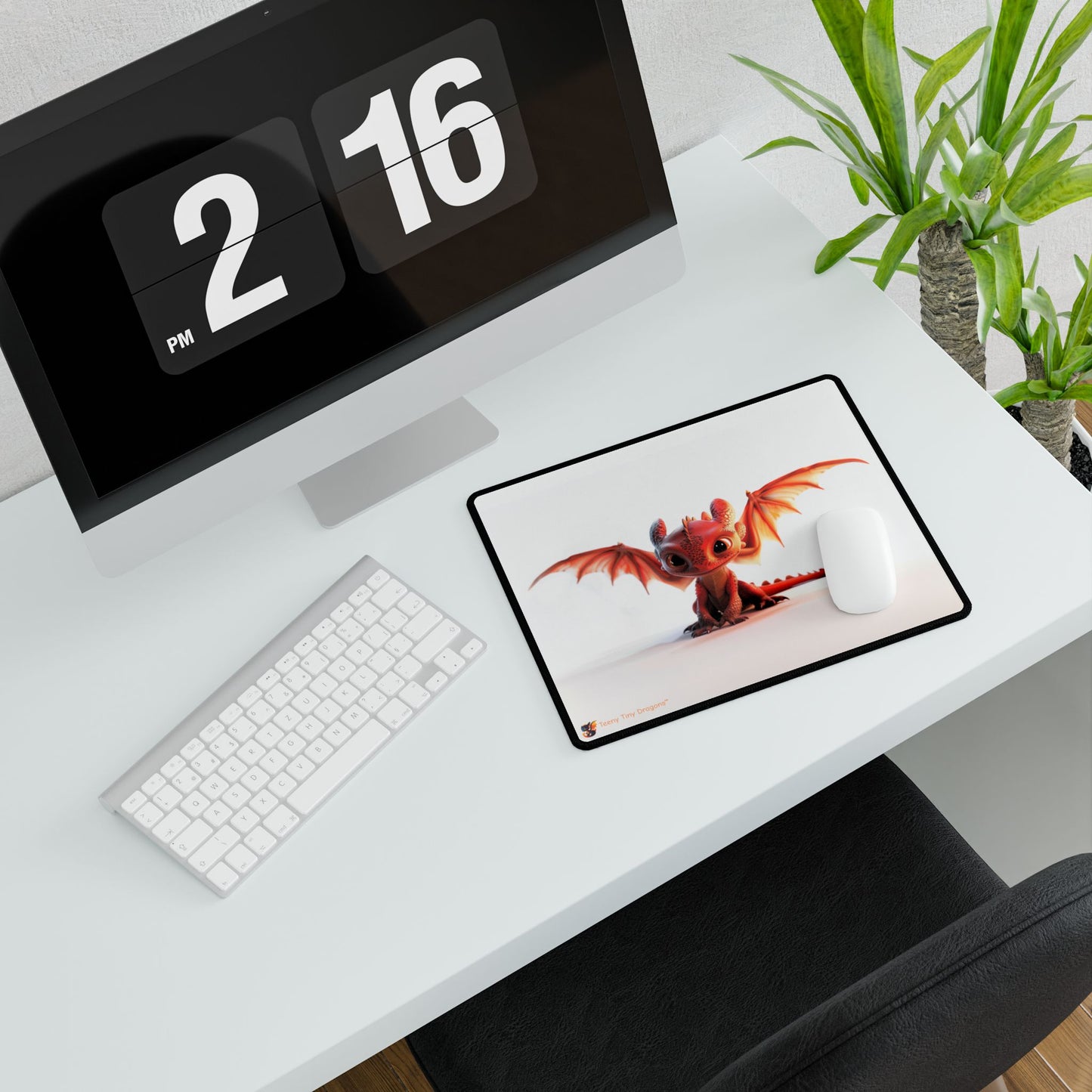 Beautiful Red Dragon Mouse Mat | Teeny Tiny Dragons