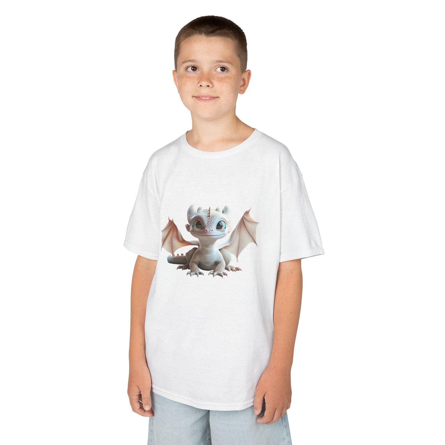 Cute Baby Dragon Kids Heavy Cotton T-Shirt - Teeny Tiny Dragons