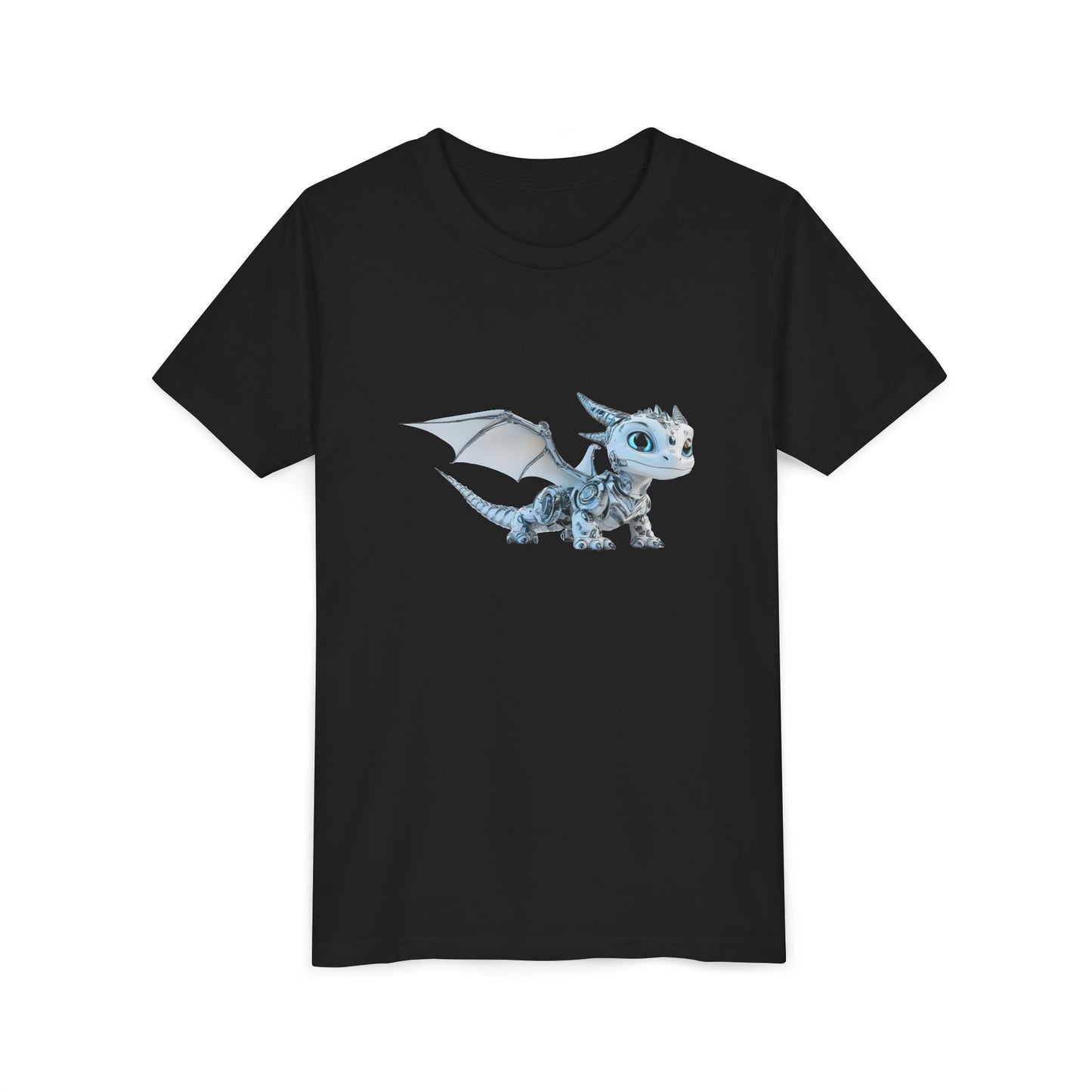 Baby Robot Dragon - Youth Short Sleeve T-Shirt - Teeny Tiny Dragons