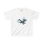 Flying White Dragon Kids Heavy Cotton T-Shirt - Teeny Tiny Dragons