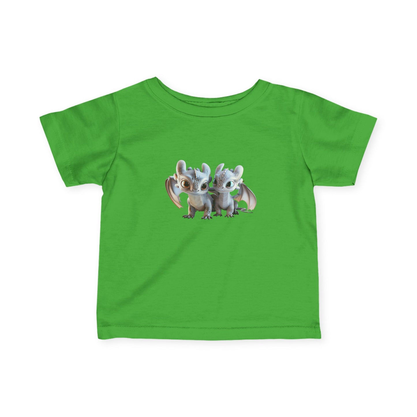 Icy Twin Baby Dragons Infant Fine Jersey T-Shirt - Teeny Tiny Dragons