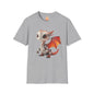 Big Eyed Baby Robot Dragon Adult Unisex Softstyle T-Shirt - Teeny Tiny Dragons