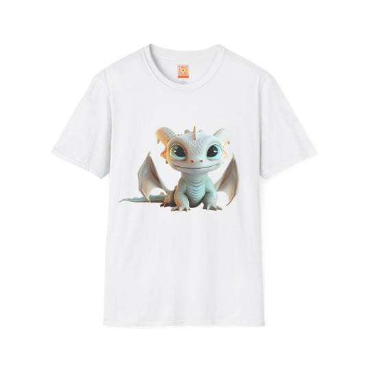 Cute Little Dragon Adult Unisex Softstyle T-Shirt - Teeny Tiny Dragons