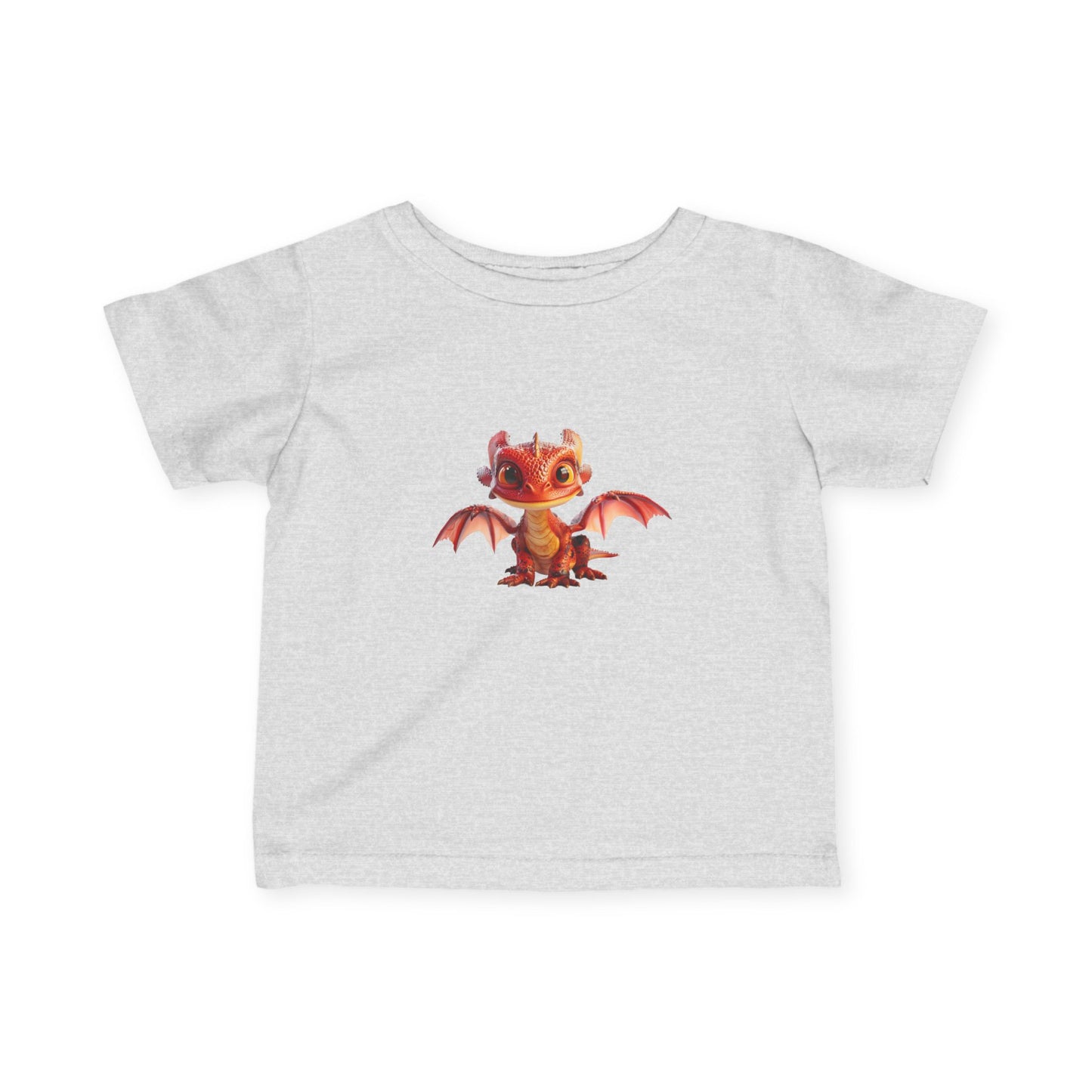 Adorable Red Dragon Infant Fine Jersey T-Shirt - Teeny Tiny Dragons