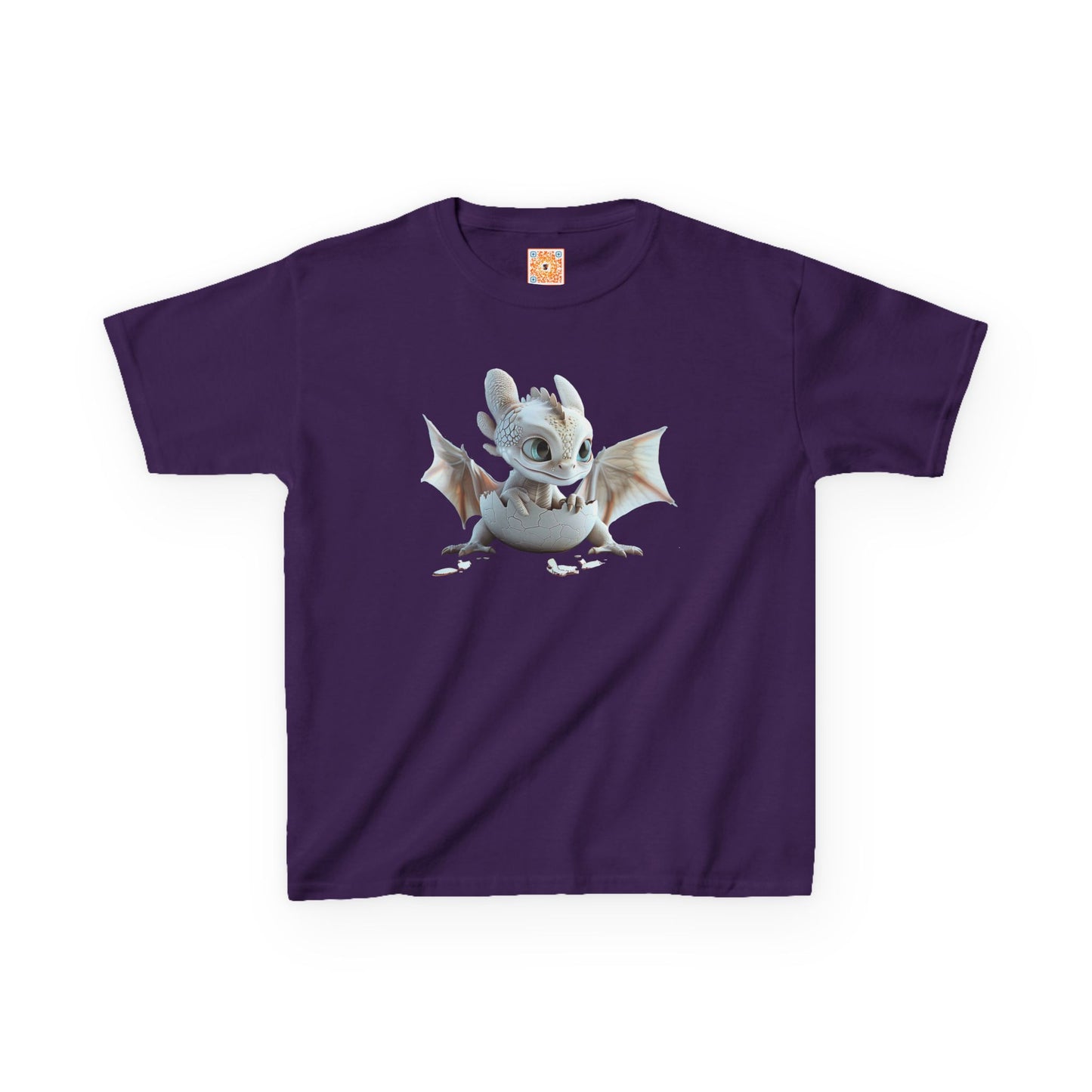 Baby Dragon Hatching Kids Heavy Cotton T-Shirt - Teeny Tiny Dragons