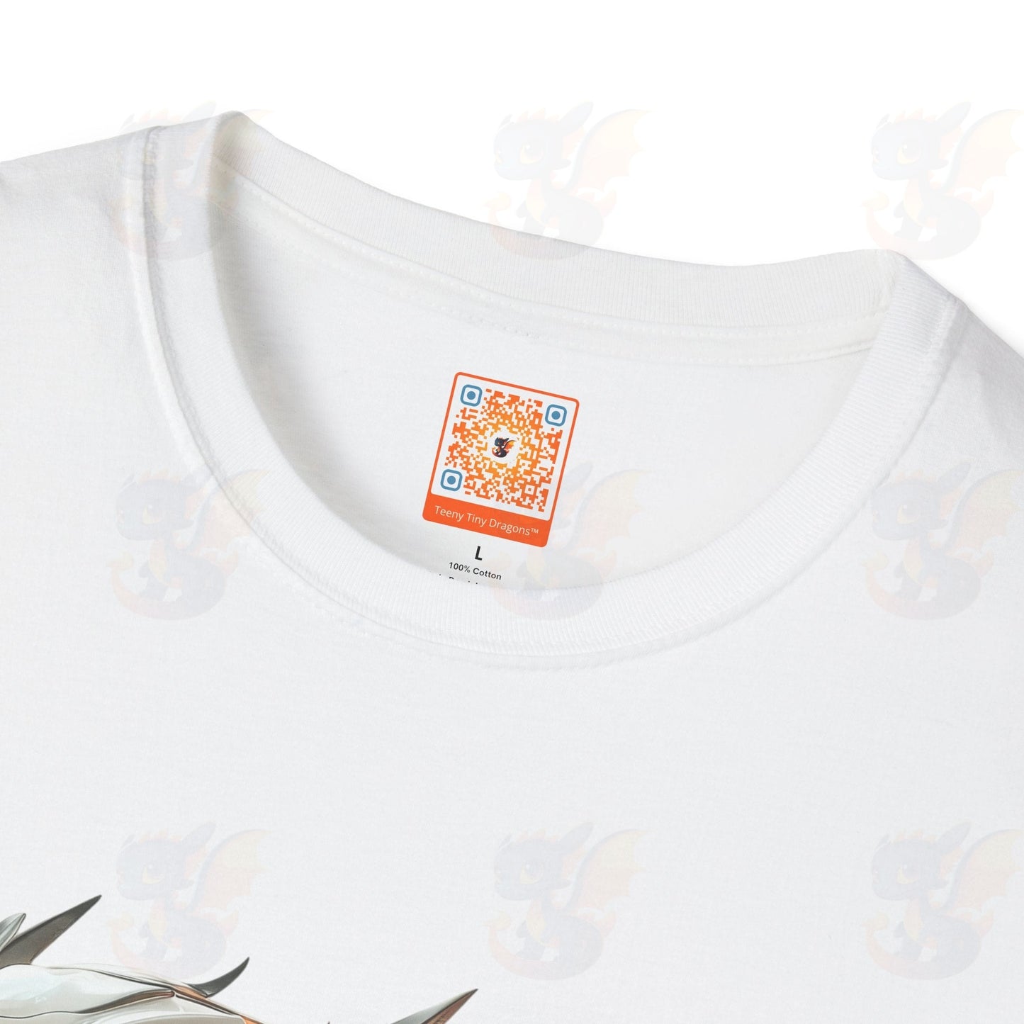 Adult Robot Dragon Design Unisex Softstyle T-Shirt